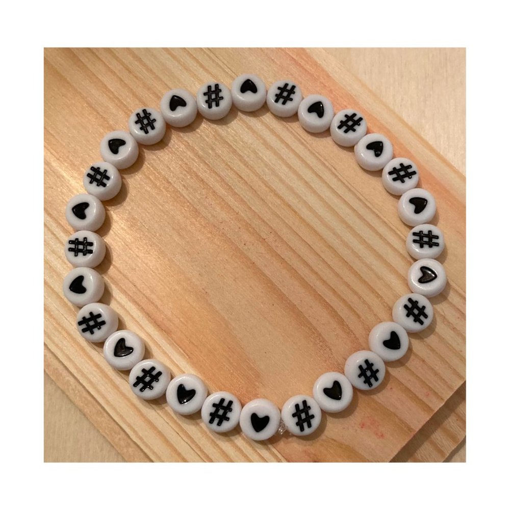 Handmade Hashtag Love Bracelet